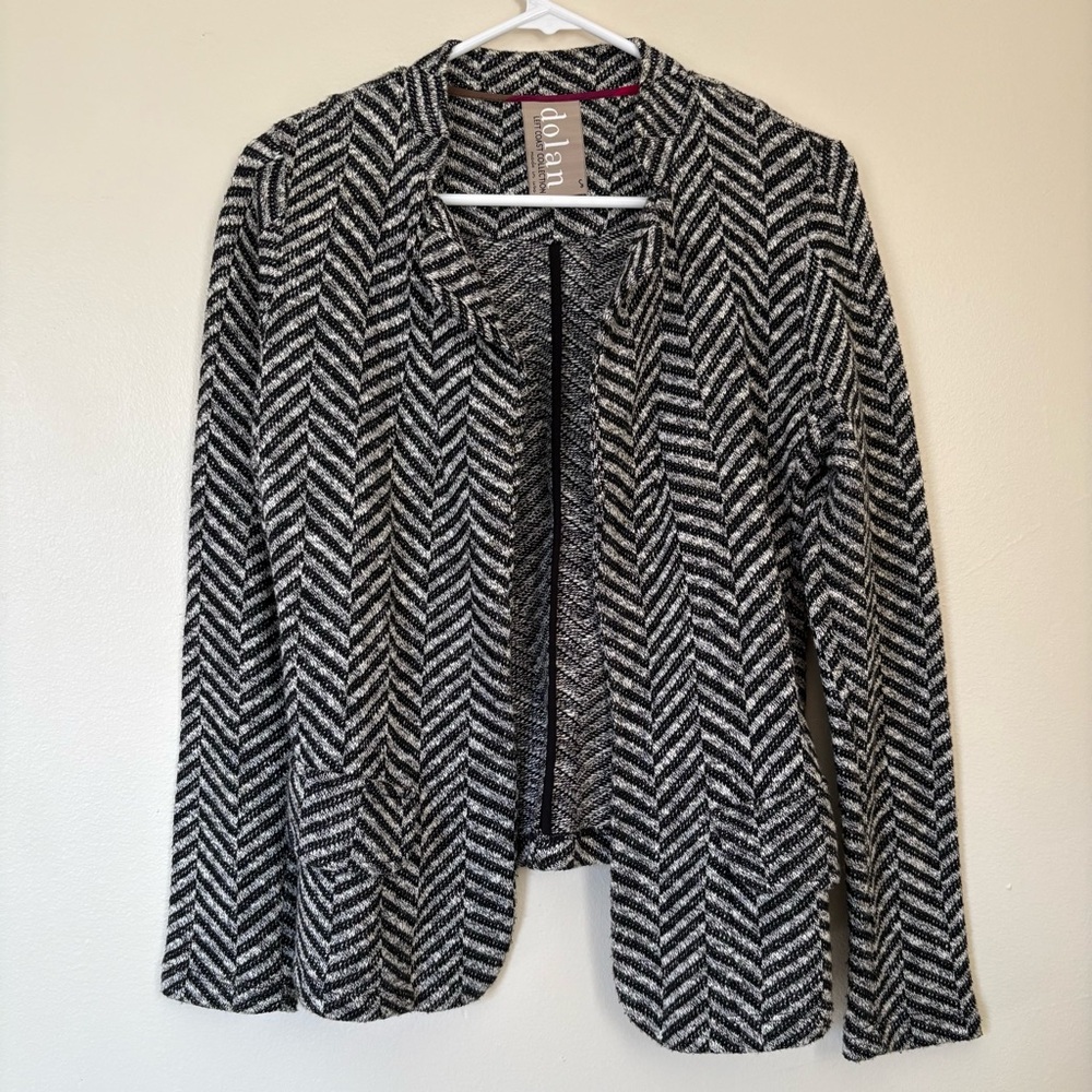 Anthropologie Dolan Herringbone Knit Blazer Size Small